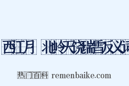 西江月·北岭天饶瑞雪反义词是什么意思的图片